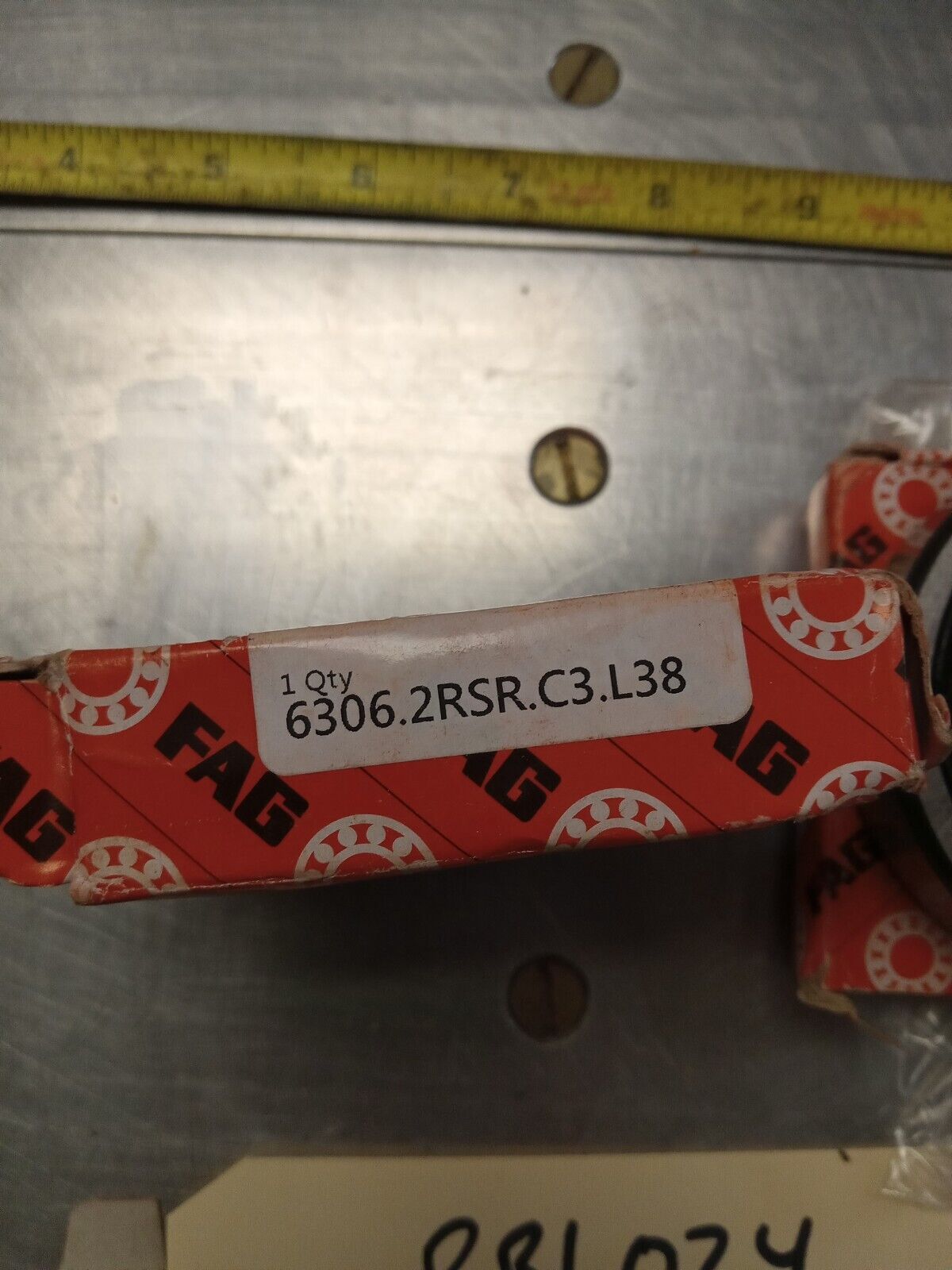 FAG 6306 2RSR Ball Bearings - Lot of Qty (2) NOS - RBL024