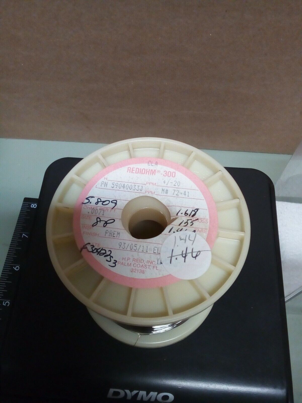 Rediohm 300 Alloy300 .0071" Resistance Wire 1.44lb - crafts hobby lot102-152