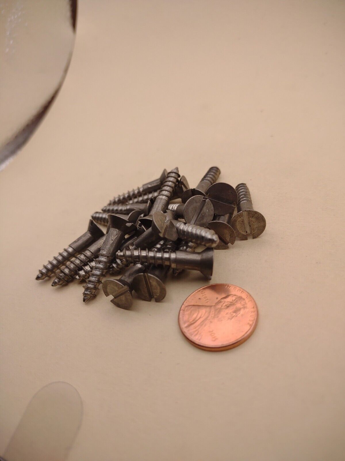 #10 x 1" 18-8 Stainless Flat Head Slotted Marine Wood Screws (20) pack SSWS18