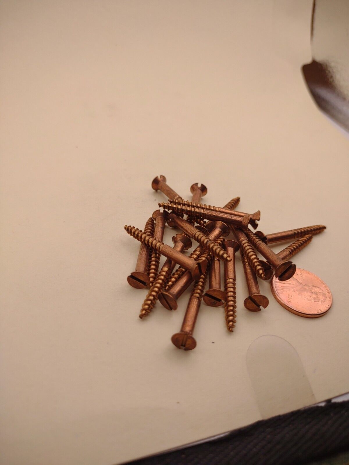 #6 x 1-1/4" Silicon Bronze Flat Head Slotted Marine Wood Screws (20) pack SBWS12