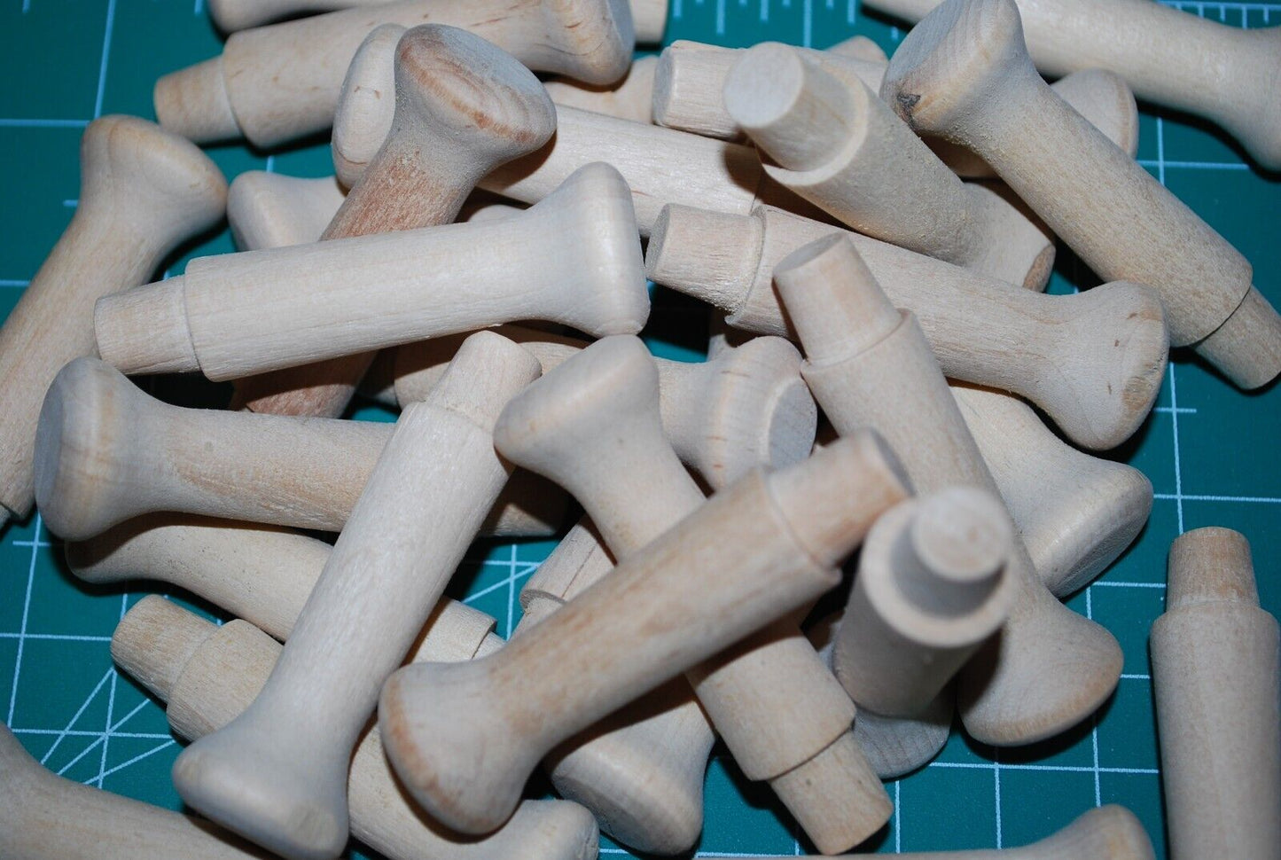 2-1/8" Unfinished Hardwood Shaker / Coat / Hat Peg 25pc Packs Lot #SP02