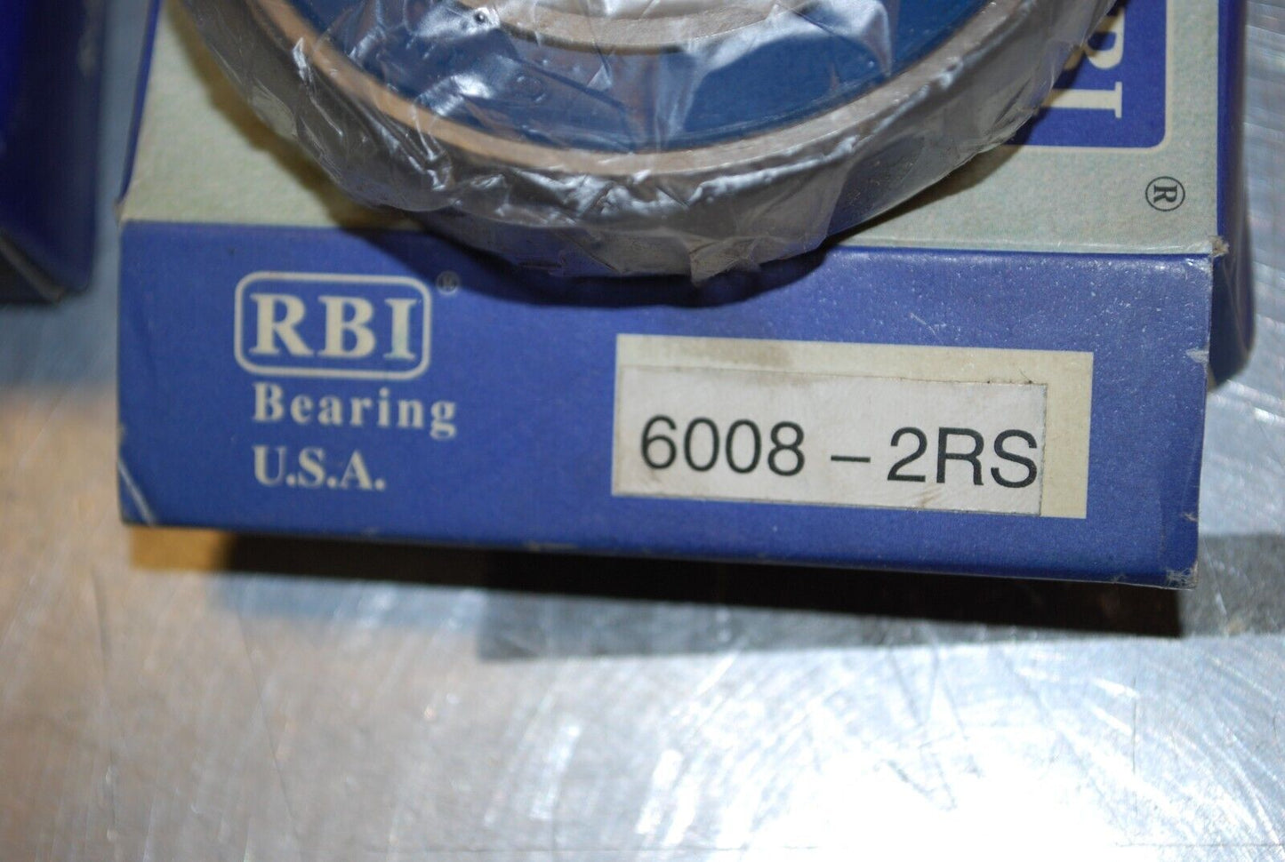 RBI 6008-2RS Ball Bearings - Lot of Qty (3) NOS - RBL142