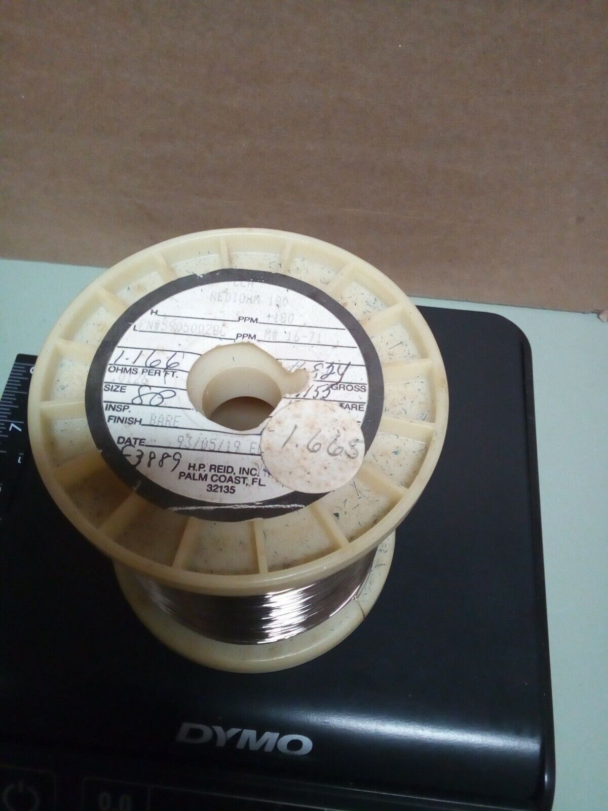 Rediohm 180 Alloy180 .155" Resistance Wire 1.66lb - crafts hobby lot102-131