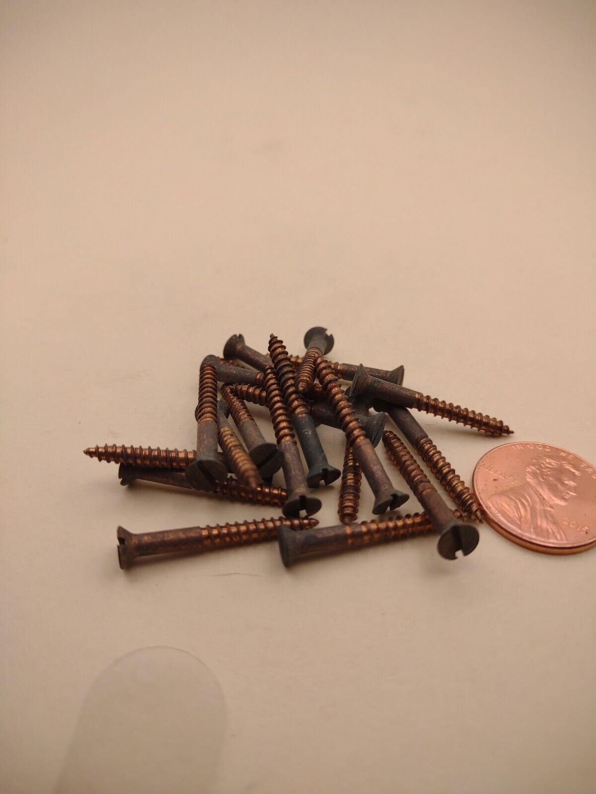 #4 x 1" Silicon Bronze Flat Head Slotted Marine Wood Screws (20) pack SBWS07