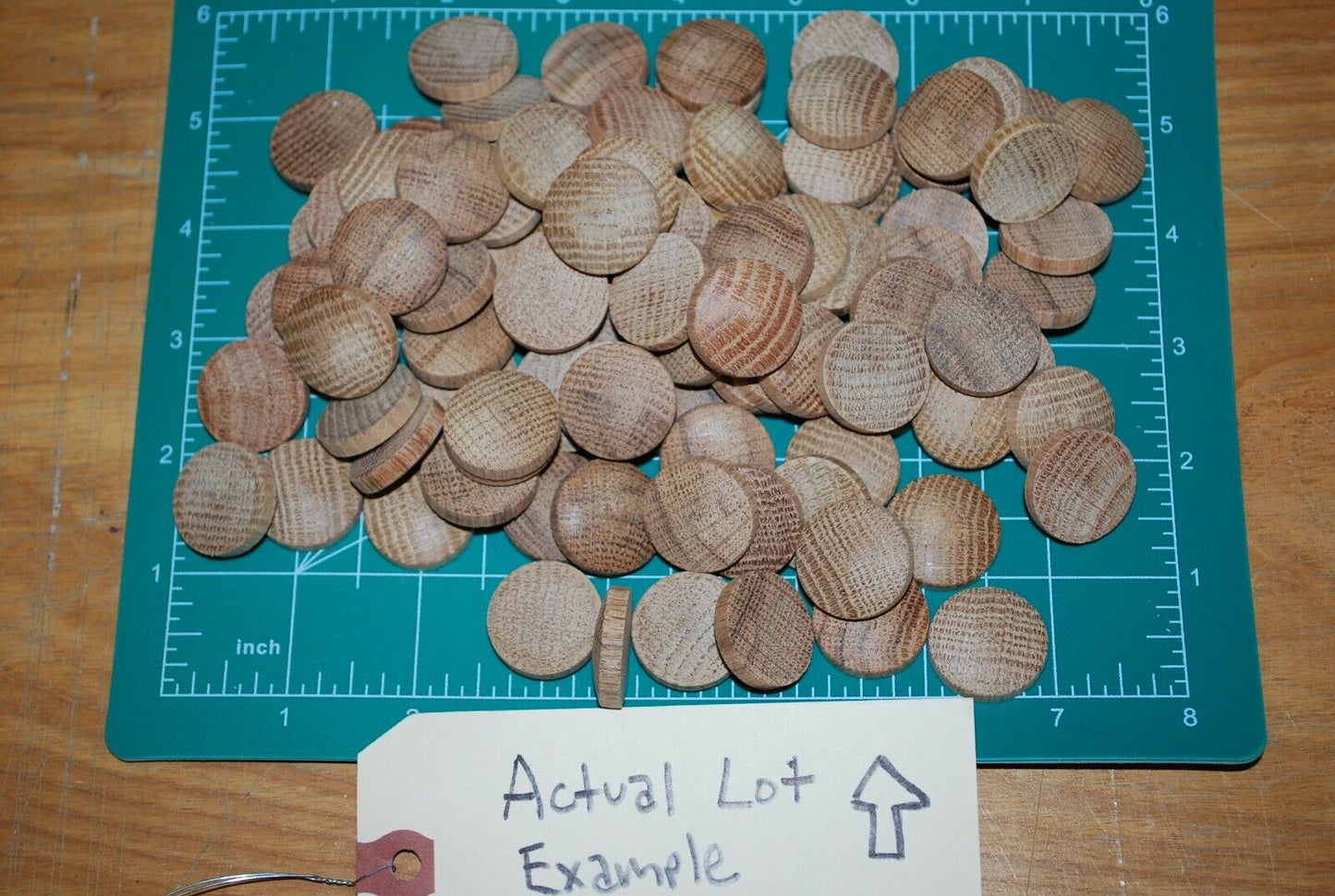 15/16" Oval Top Oak Wood Plugs 100pc Packs - PL05