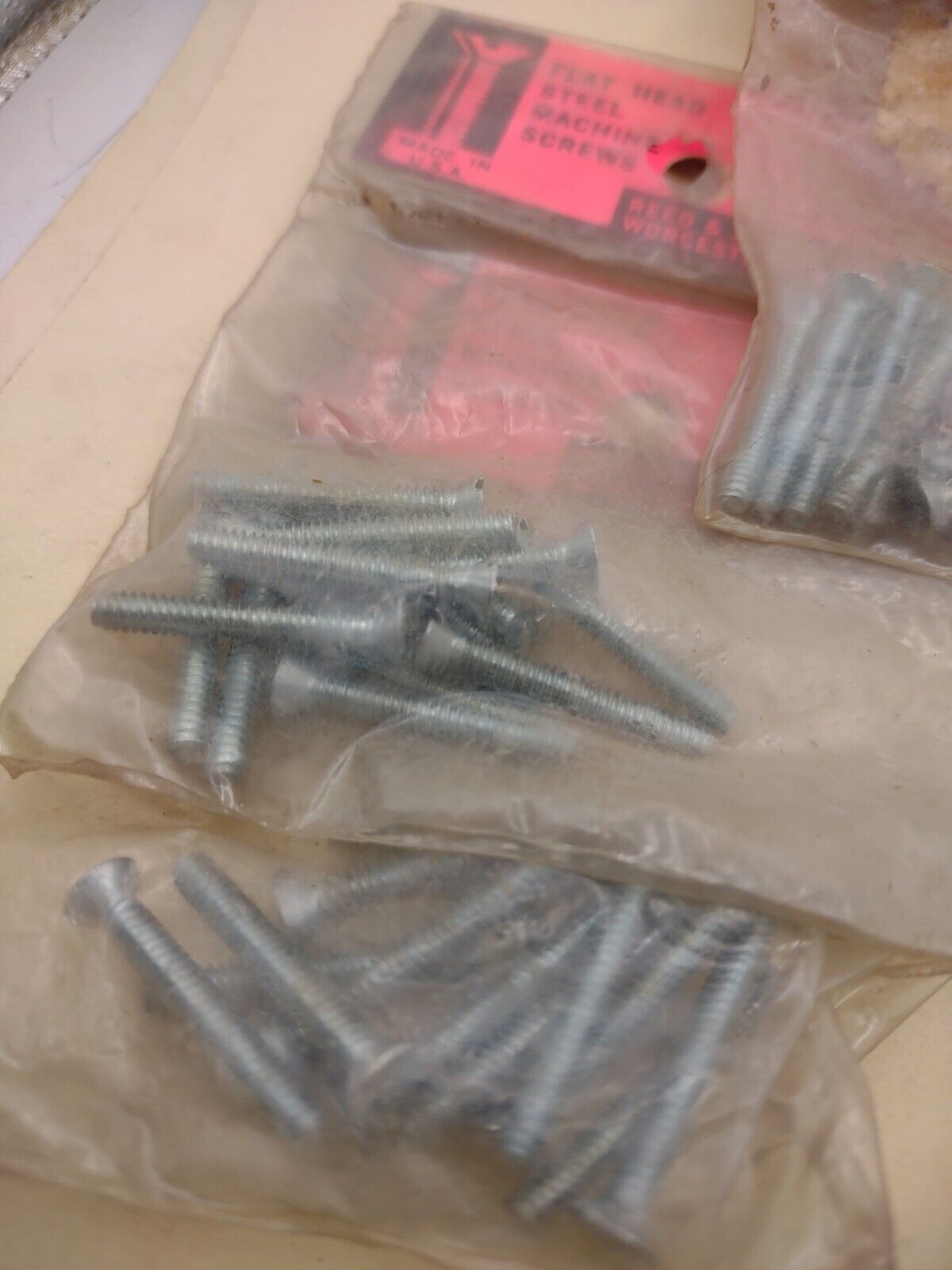 #6-32 x 1" Slotted Flat Head Reed & Prince Machine Screws (70pcs) Lot RP147