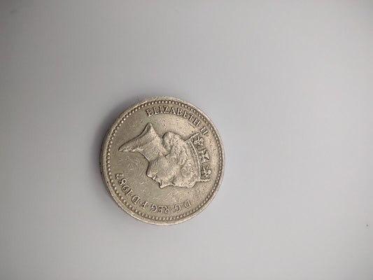 Rare 1987 British UK One Pound Coin "DECUS ET TUTAMEN" Upside Down Error