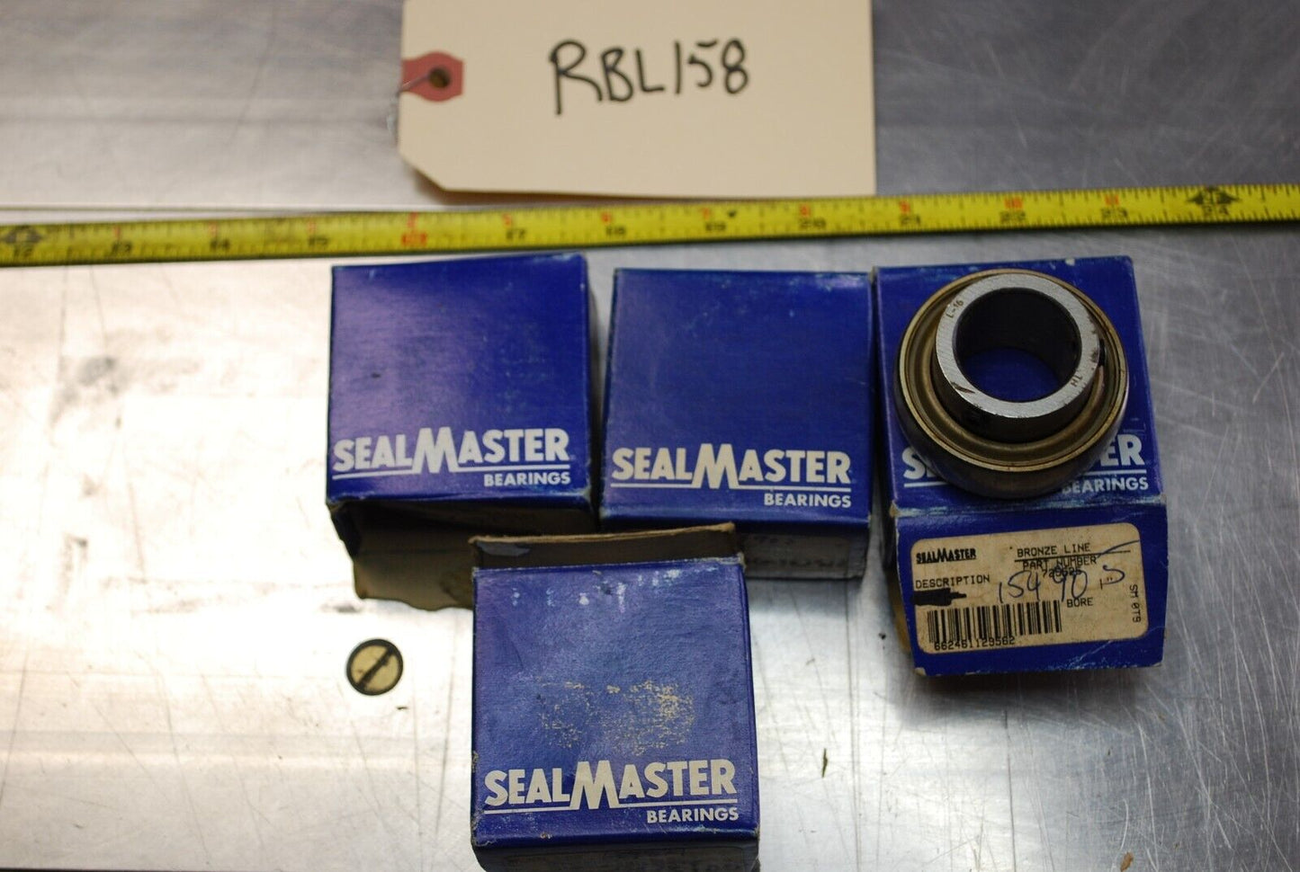 SealMaster 154905 Ball Bearings - Lot of Qty (4) NOS - RBL158