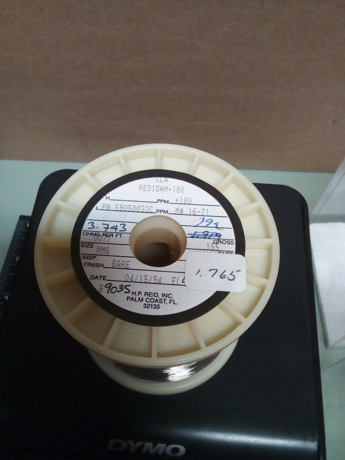 Rediohm 180 Alloy180 .0071" Resistance Wire 1.76lb - crafts hobby lot102-137