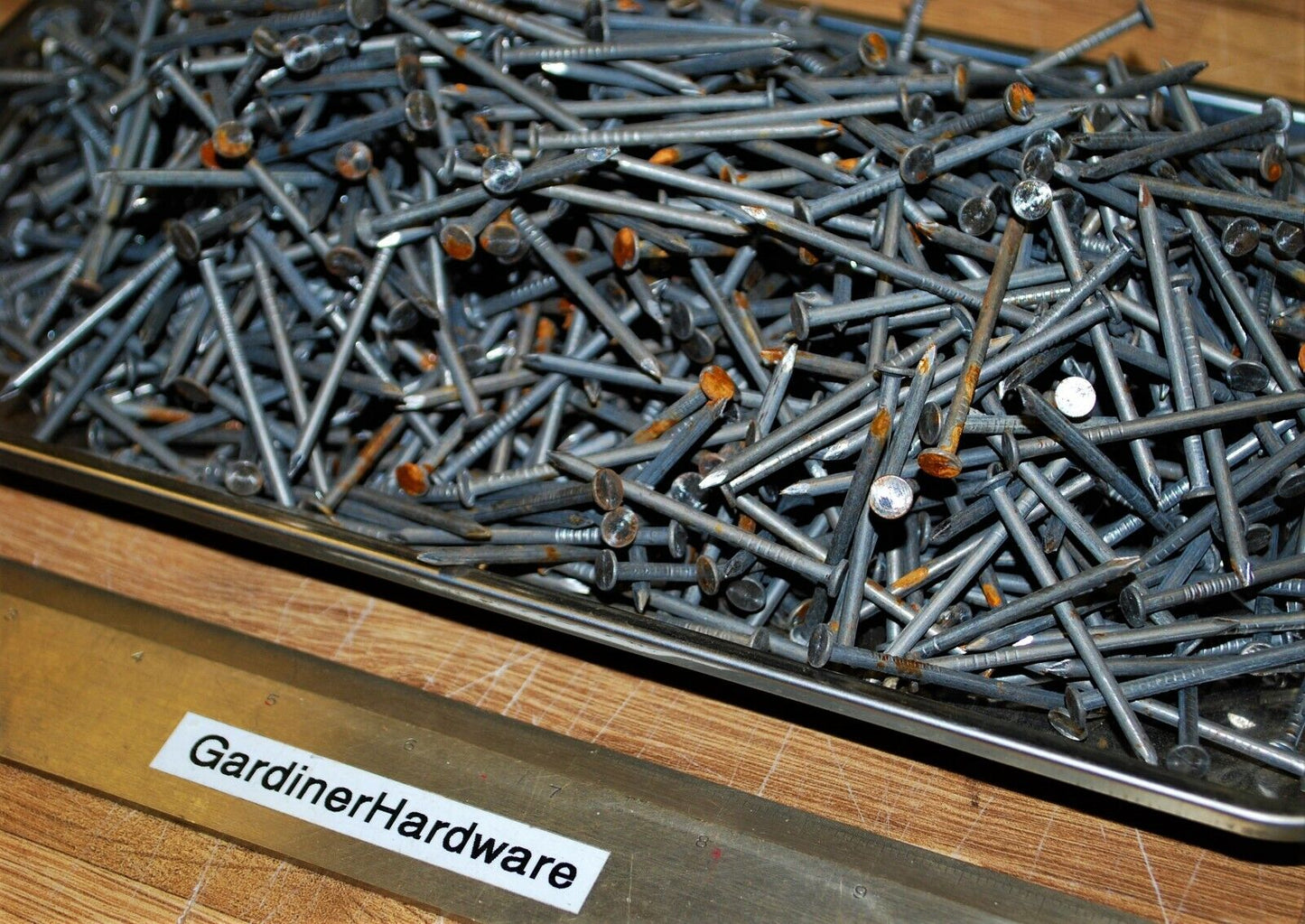 6D 2" -5lbs Rustic Weather aged Steel Nails - Steampunk Hardware - #NB02