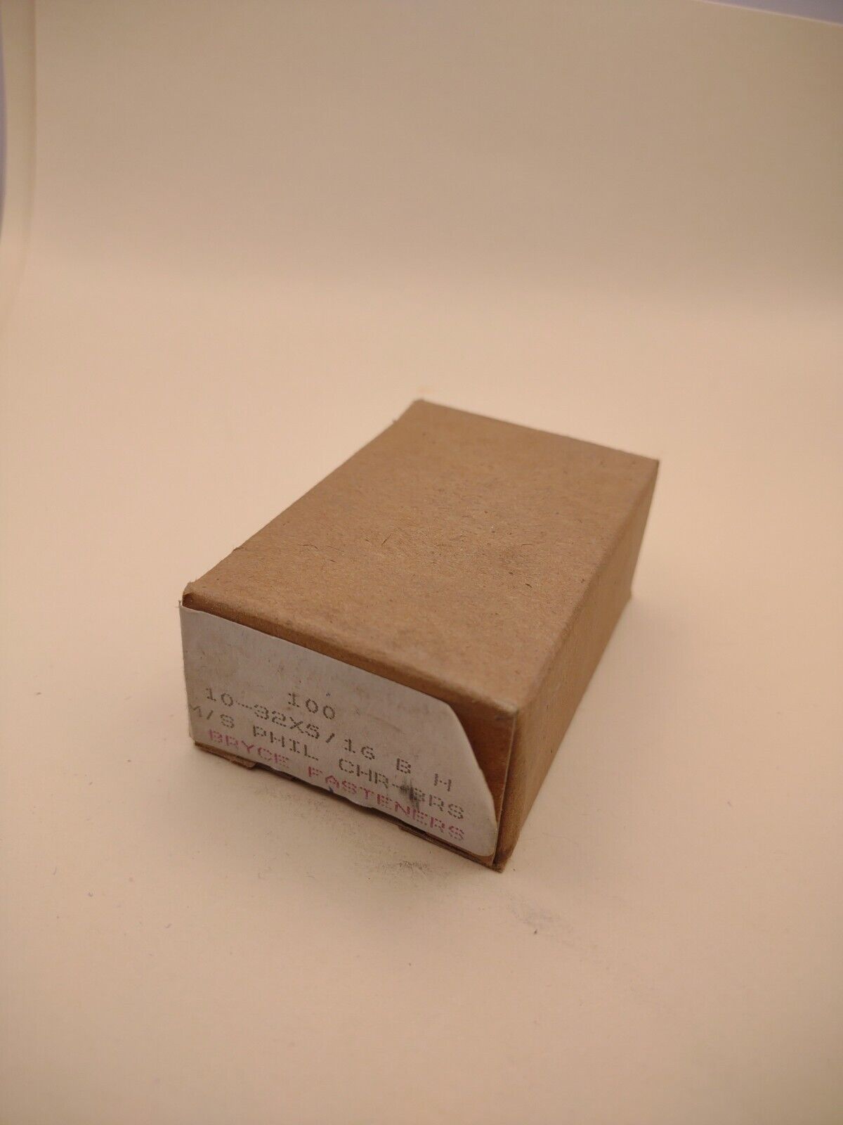 10-32 x 5/16" Binding Head Phillips Chrome Brass Machine Screws (100 Box) CBMS08