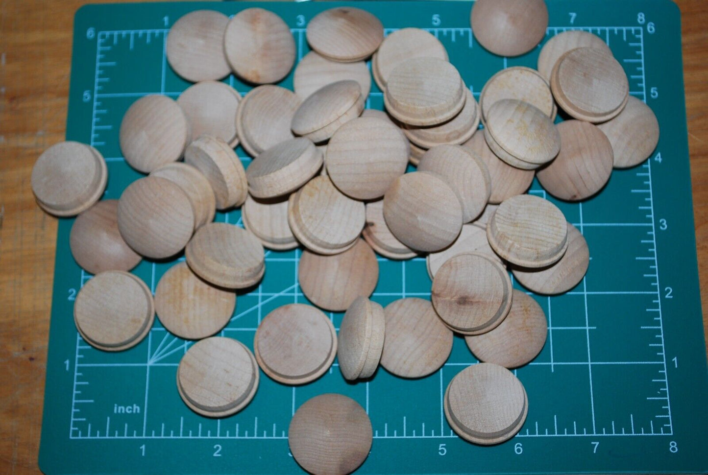 1" Mushroom Top Birch Wood Plugs 50pc Packs - PL02