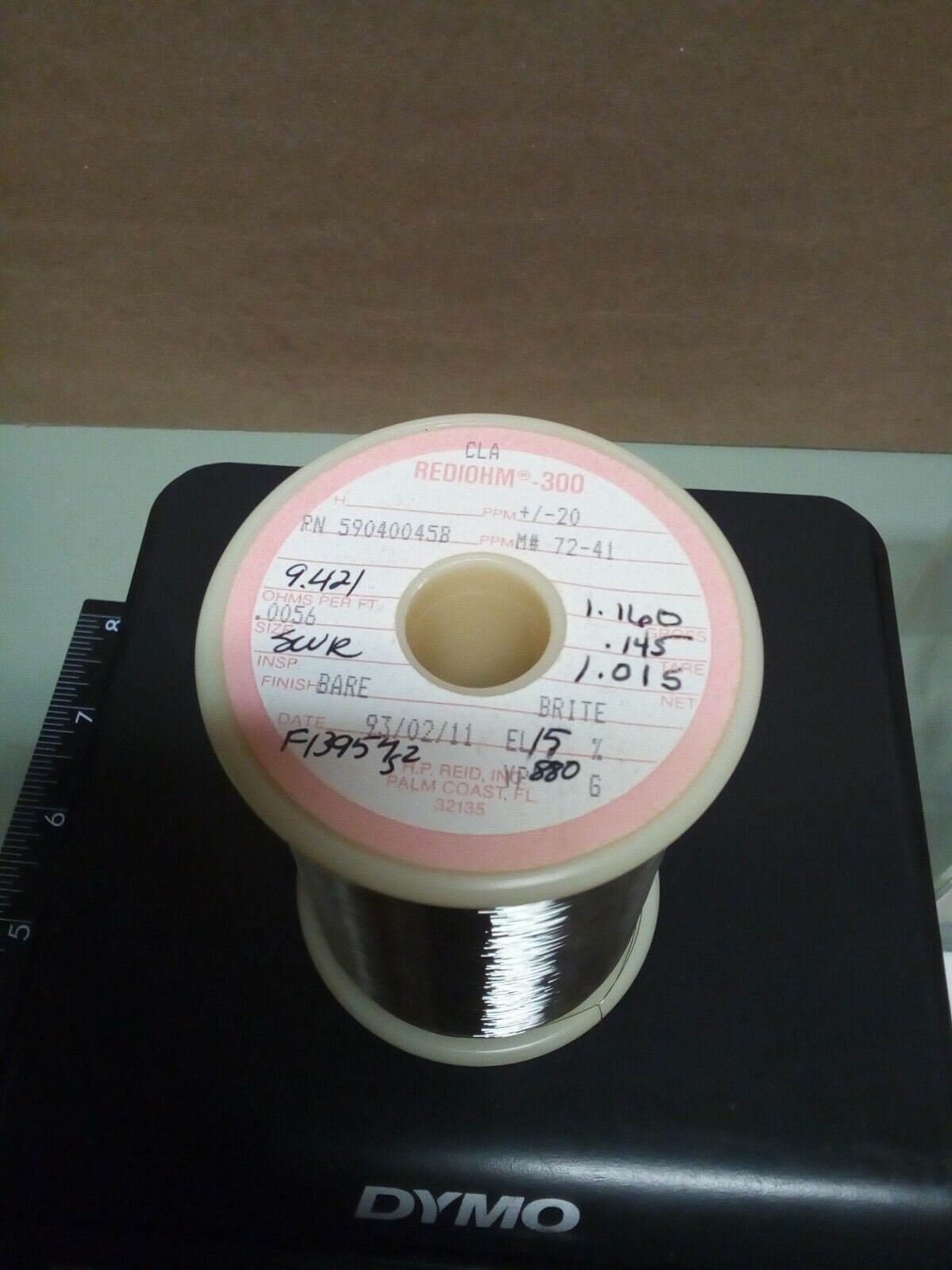 Rediohm 300 Alloy300 .0056" Resistance Wire .1lb - crafts hobby lot102-159