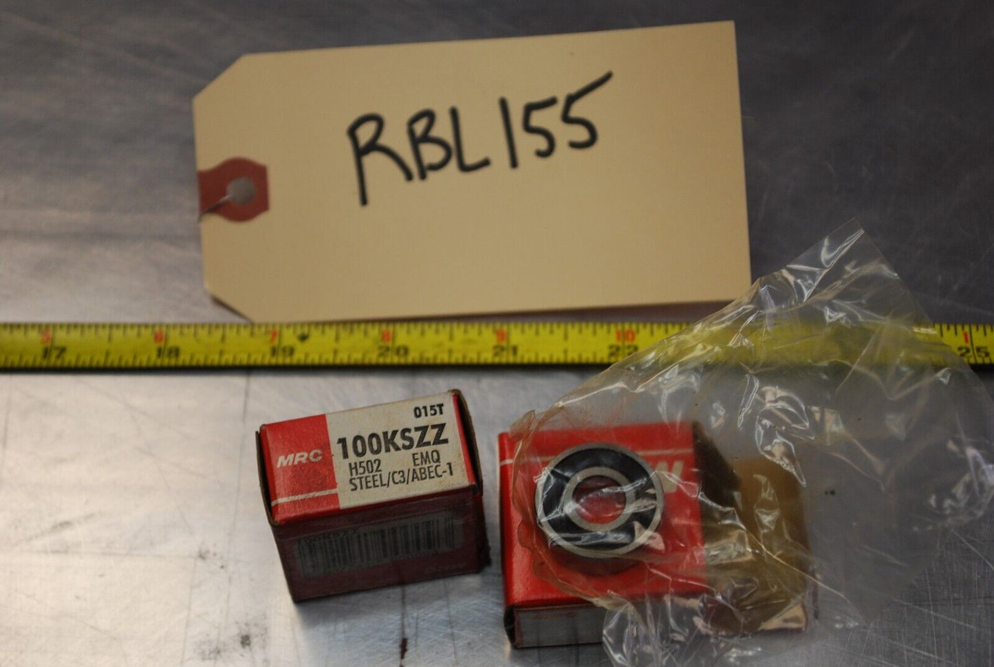 MRC 100KSZZ H502 Ball Bearings - Lot of Qty (2) NOS - RBL155