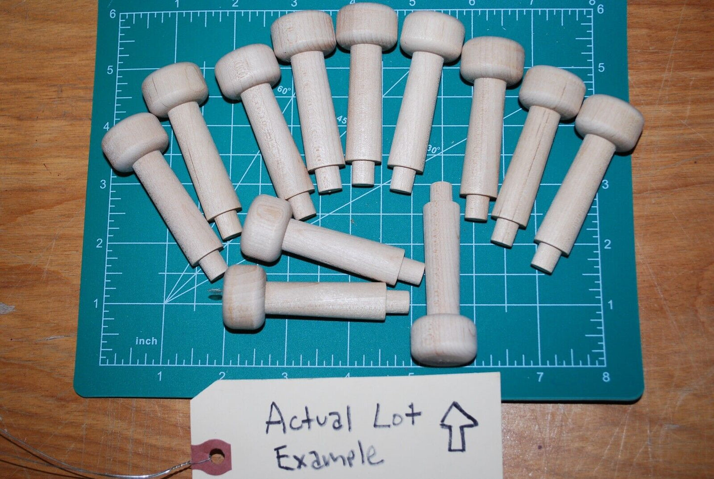 2-7/8" Unfinished Hardwood Shaker Peg - Coat hanger rack 12pc Packs Lot #SP05