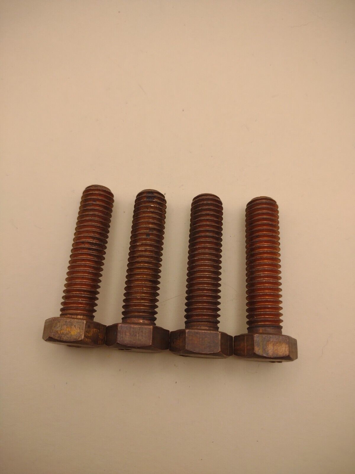 3/8"-16 x 1-1/2" 'Infnity' Silicon Bronze Hex Bolt NOS (4pcs) Pack SBMS02b