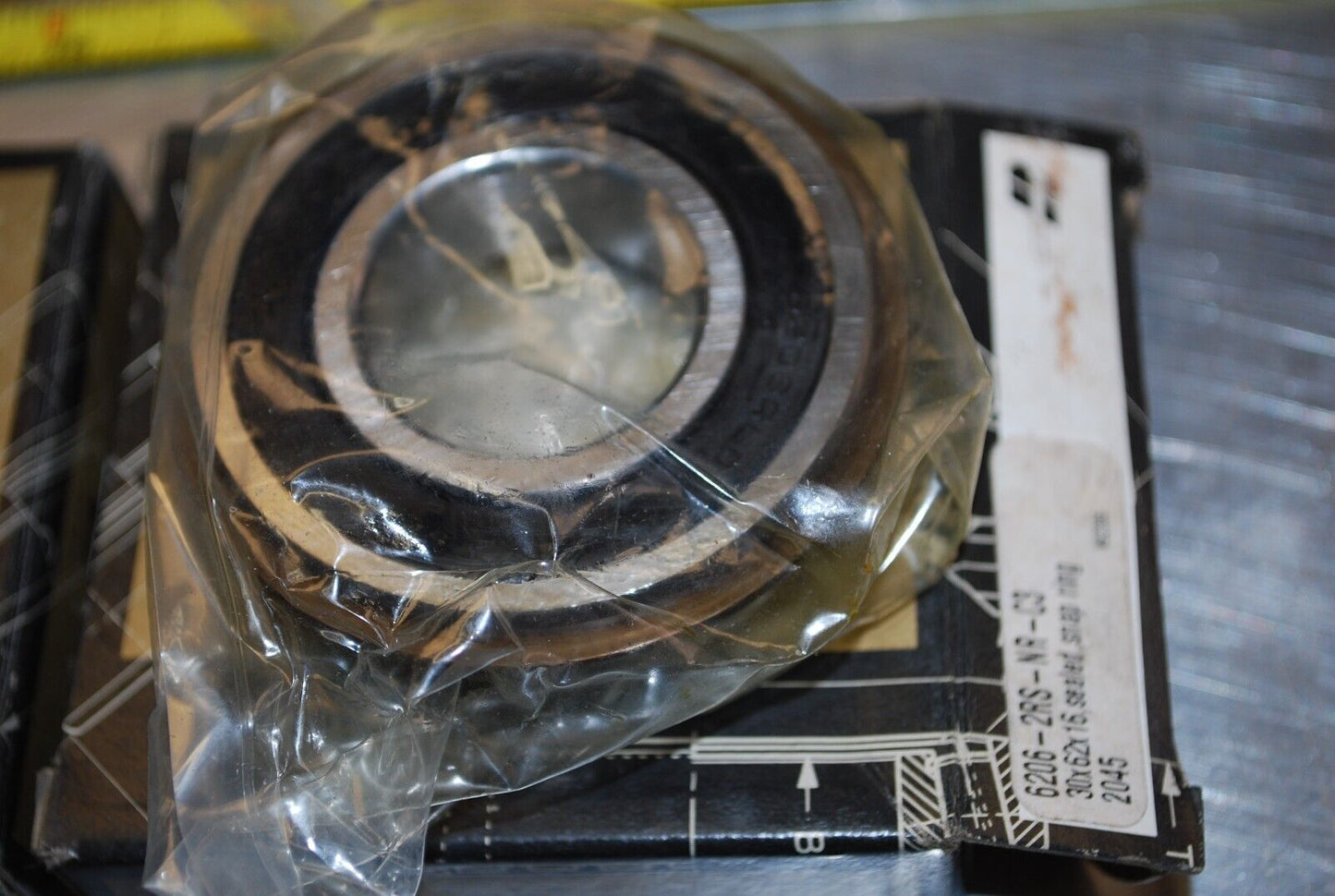 PEER 6206-2RS-NR-C3 Ball Bearings - Lot of Qty (2) NOS - RBL154