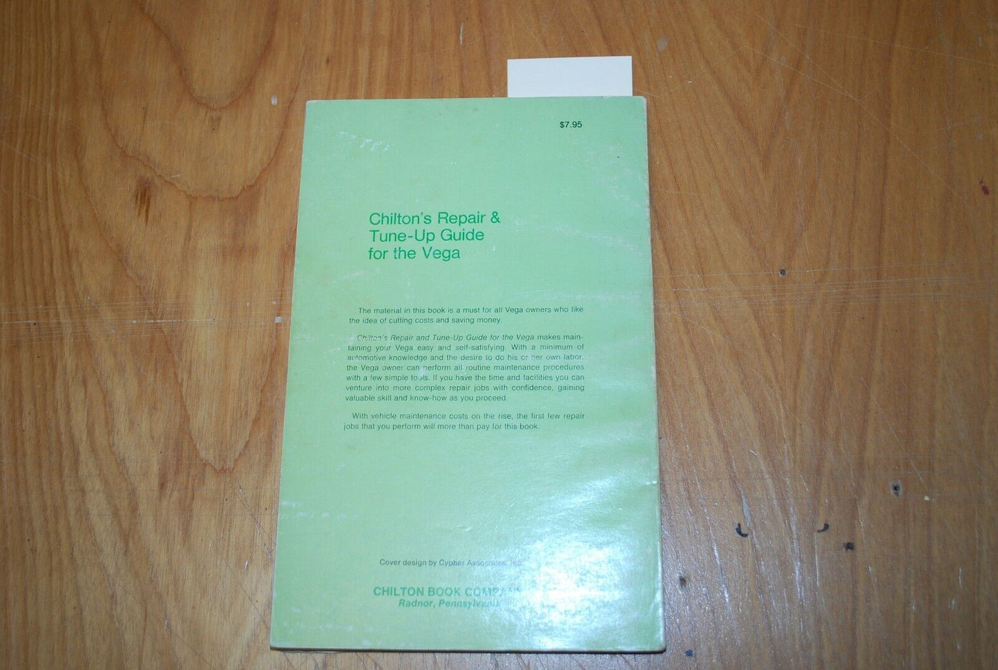 CHILTON'S Repair Manual/Guide - VEGA 1971 - 1977 - B014