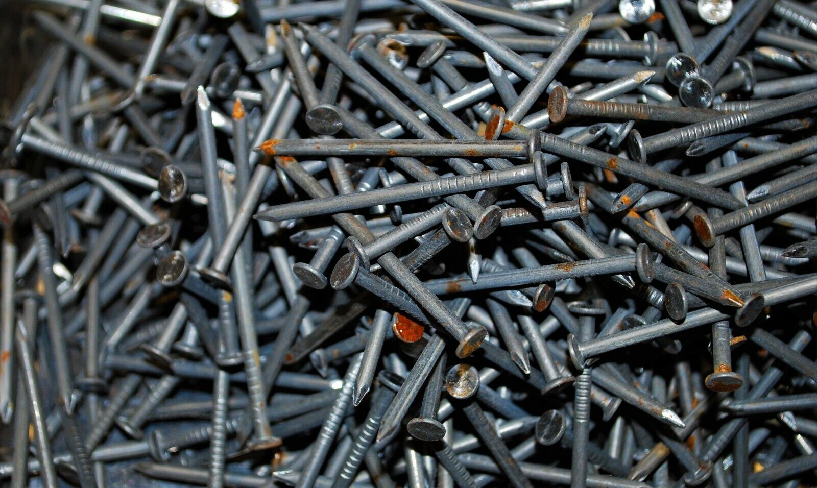 6D 2" -5lbs Rustic Weather aged Steel Nails - Steampunk Hardware - #NB02