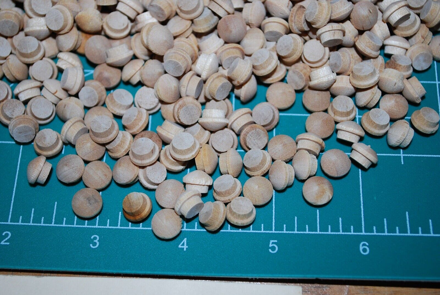 1/4" Mushroom Top Birch Wood Plugs 500pc Packs - PL20