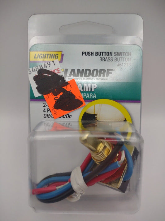 Jandorf Lighting Lamp PUSH BUTTON SWITCH 2-Circuit 3-Way 4 Position 61213 E04
