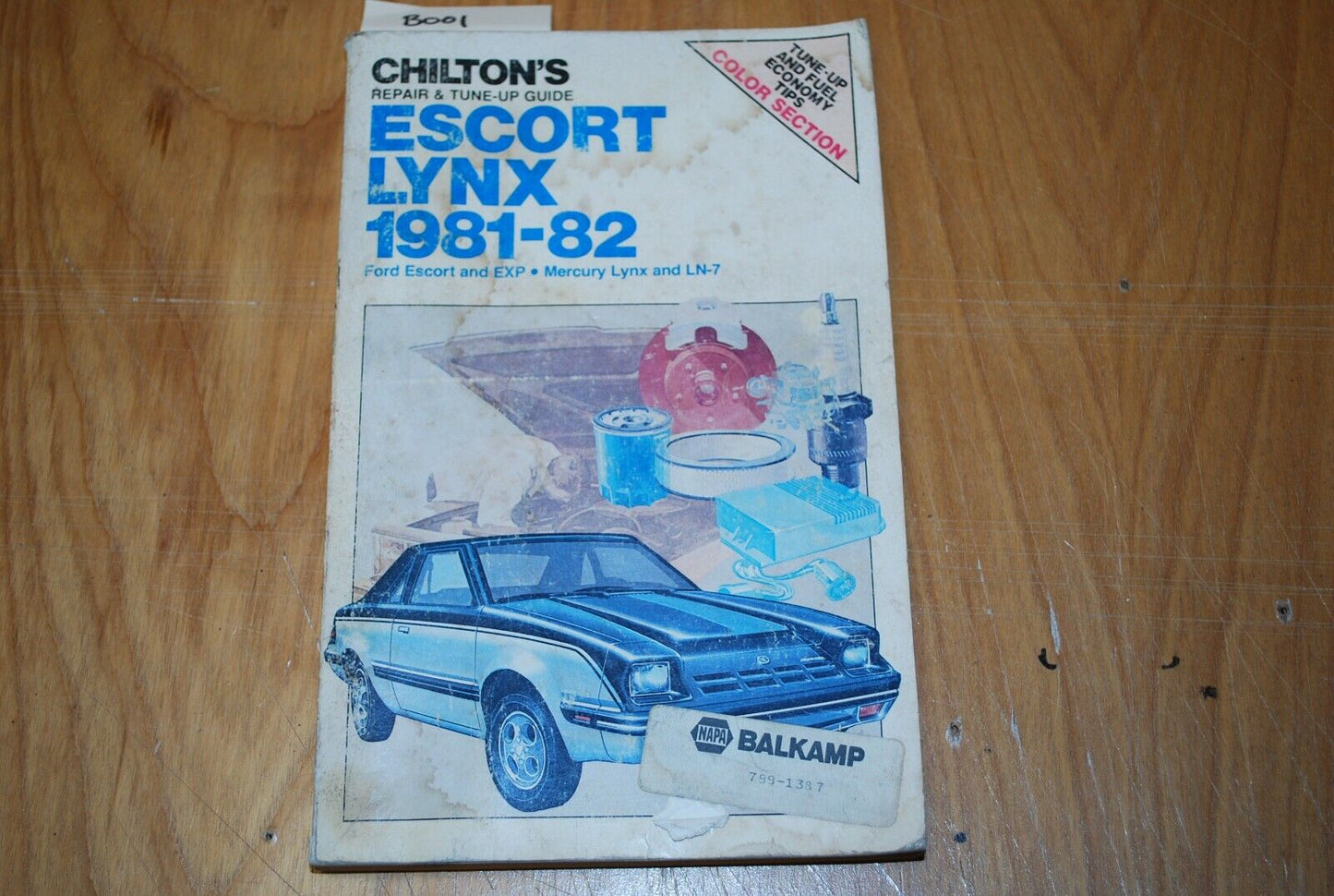 CHILTON'S Repair Manual/Guide - Escort, Lynx - 81-82 - B001