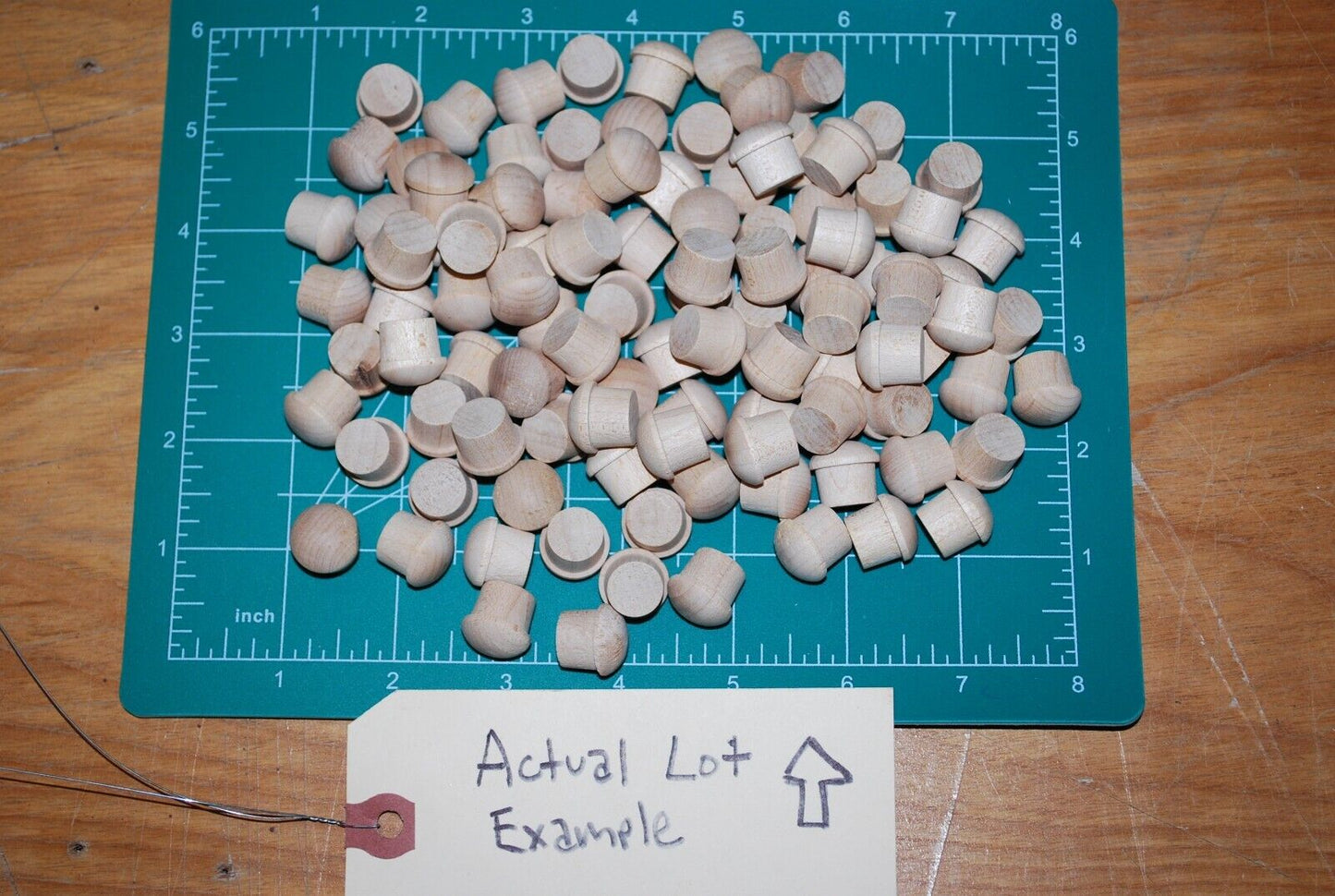 1/2" Mushroom Top Birch 3/8" Deep Wood Plugs 100pc Packs - PL10