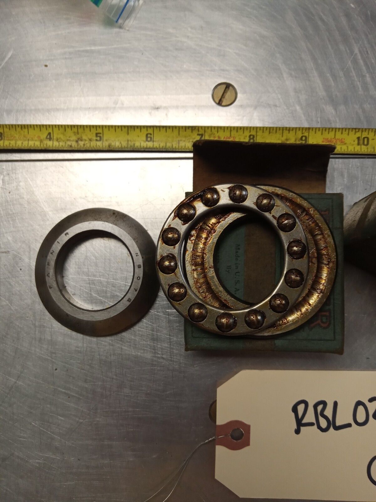 FAFNIR N807S Thrust Ball Bearings - Lot of Qty (2) NOS - RBL023