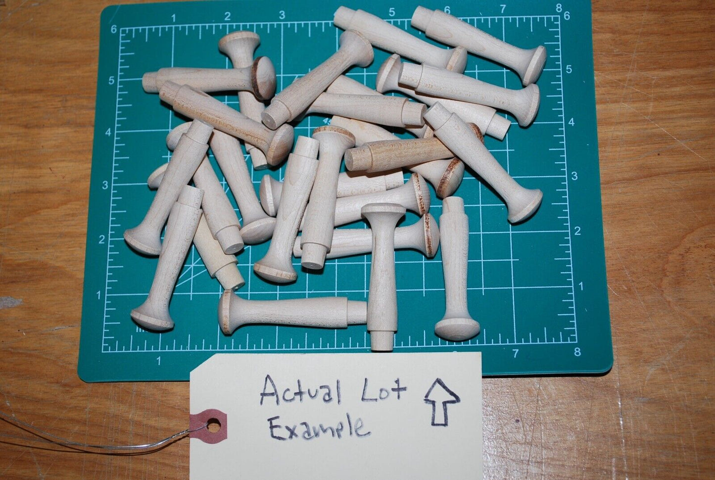 2-1/8" Unfinished Hardwood Shaker Peg 25pc Packs Lot #SP06