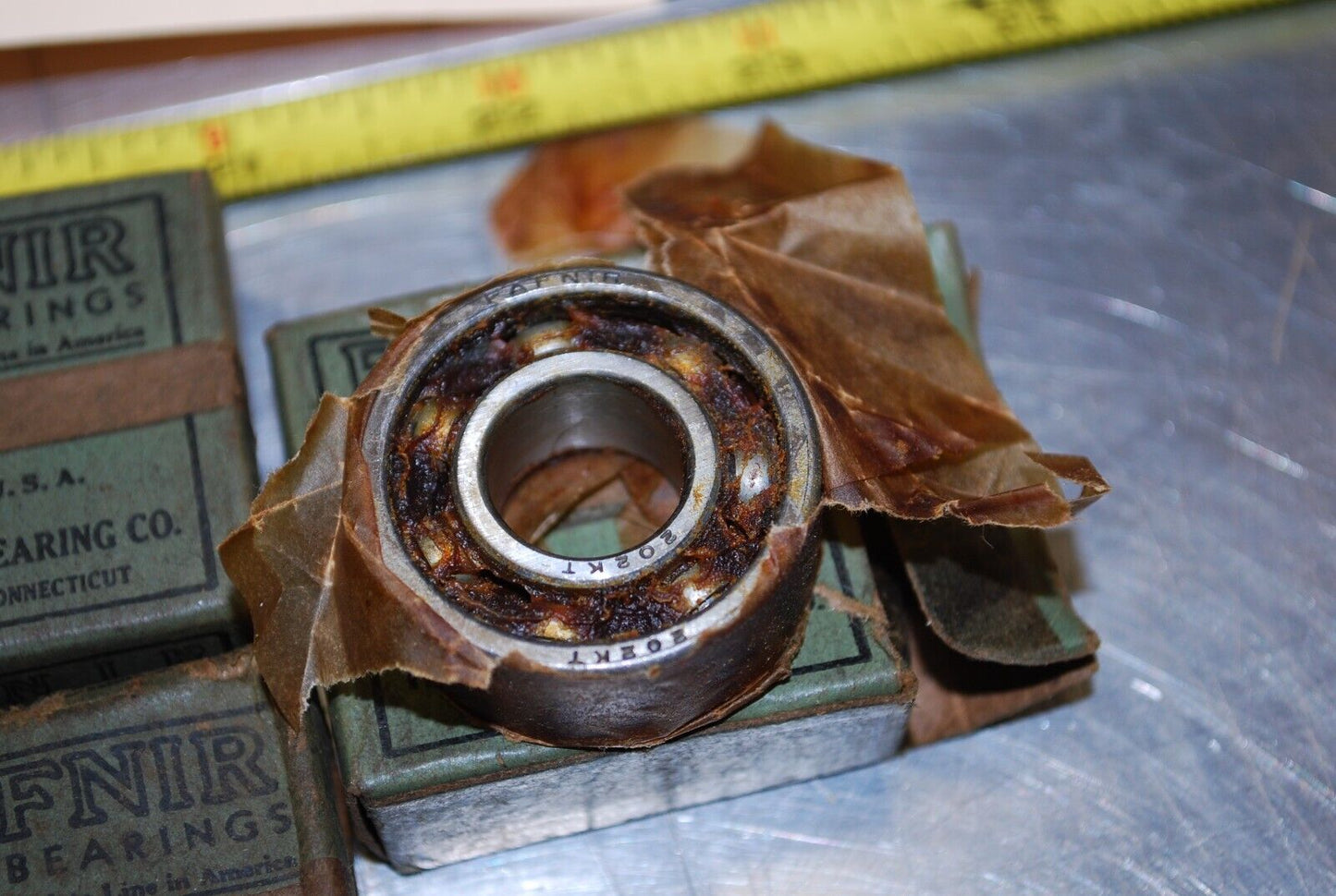 Fafnir 202KT (dried lube) Ball Bearings - Lot of Qty (5) NOS - RBL182