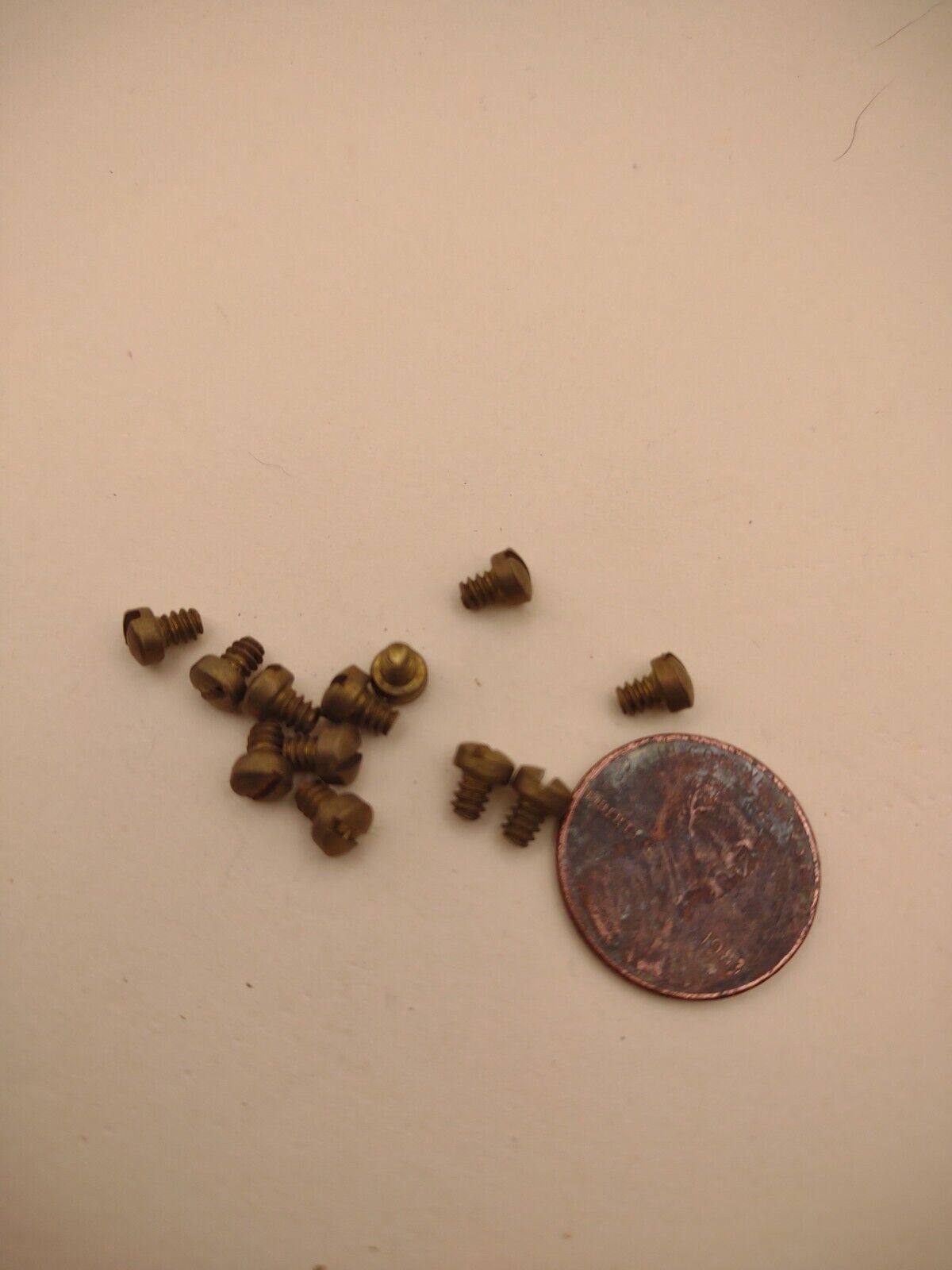 #4-36 x 1/8" NOS Fillister Head Slotted Brass Machine Screws Pack of (12) FIL05