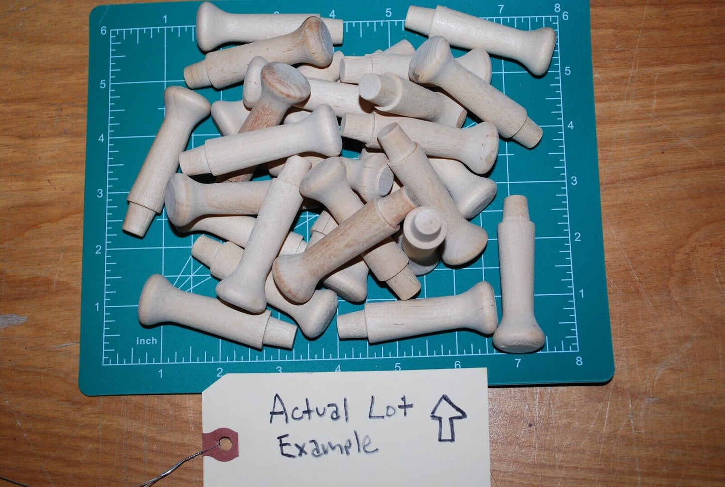 2-1/8" Unfinished Hardwood Shaker / Coat / Hat Peg 25pc Packs Lot #SP02