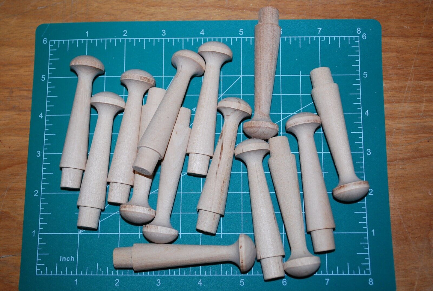 3-3/8" Unfinished Hardwood Shaker Peg - 12pc packs Lot #SP07