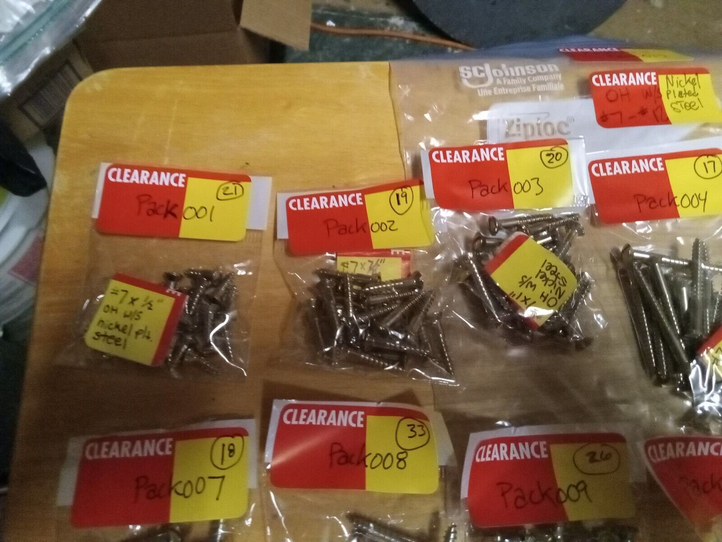 Oval Head Chrome Brass Wood Screw Assort / Mix Lot #7-#12 Size Pack001017