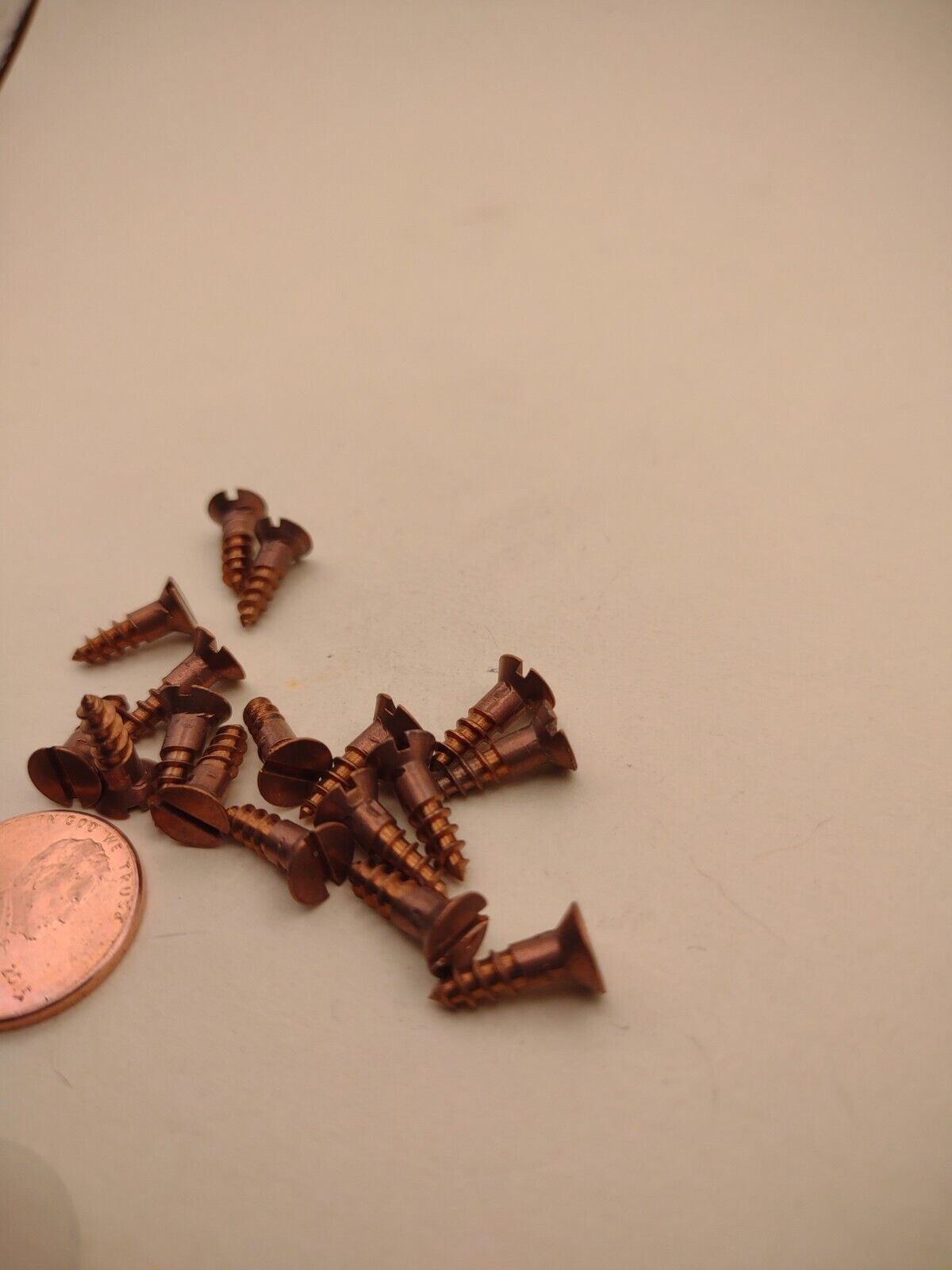 #6 x 1/2" Silicon Bronze Flat Head Slotted Marine Wood Screws (20) pack SBWS05
