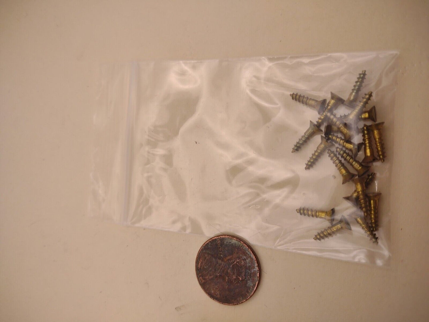 #2 x 3/8" Solid Brass Flat Head Slotted Reed & Prince Wood Screws (20pcs) SP06