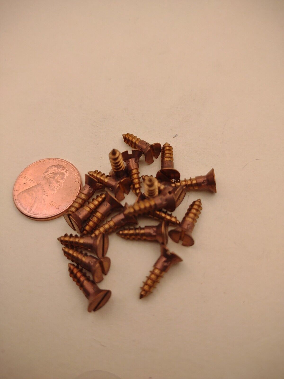 #6 x 1/2" Silicon Bronze Flat Head Slotted Marine Wood Screws (20) pack SBWS04