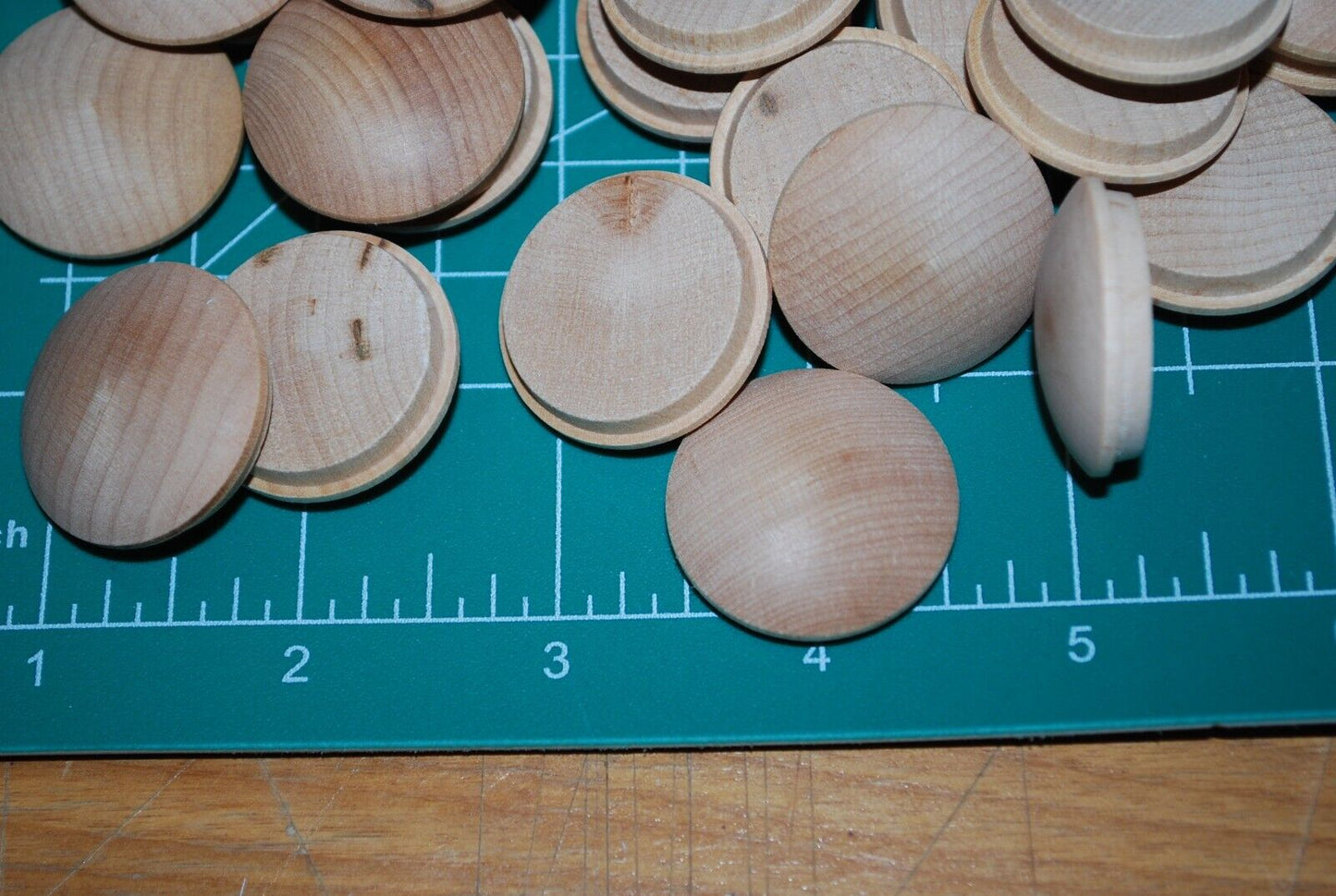 1" Mushroom Top Birch Wood Plugs 50pc Packs - PL14