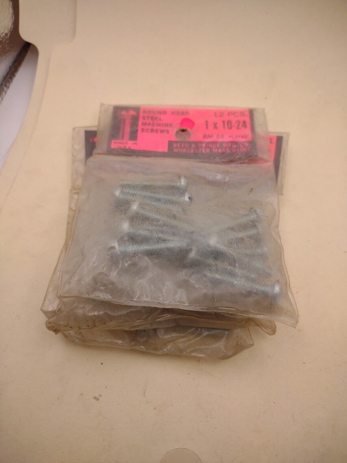 #10-24 x 1" Slotted Round Head Reed & Prince Machine Screws (48pcs) Lot RP138