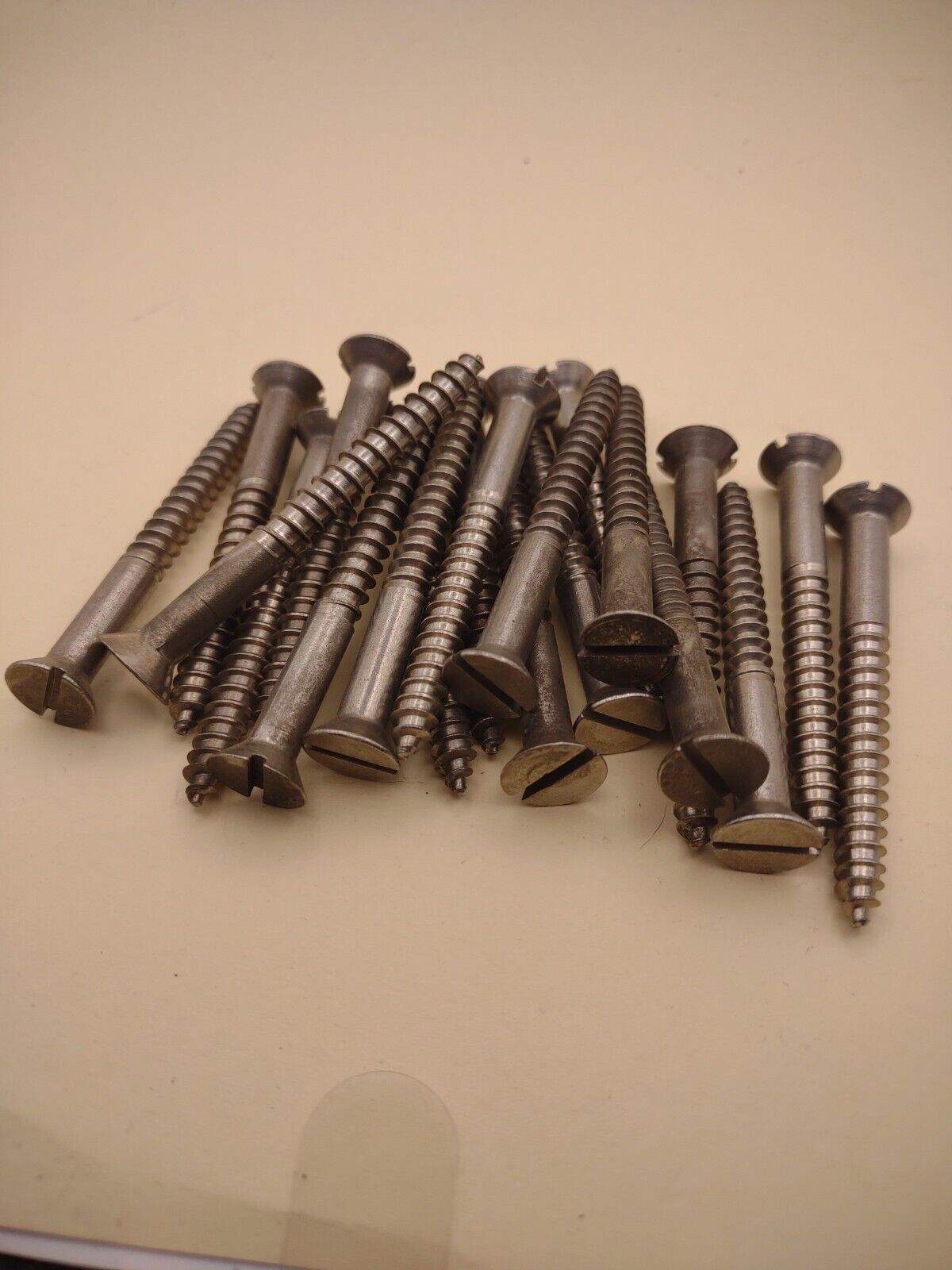 #14x 2-1/2" 18-8 Stainless Flat Head Slotted Marine Wood Screws (20) pack SSWS64