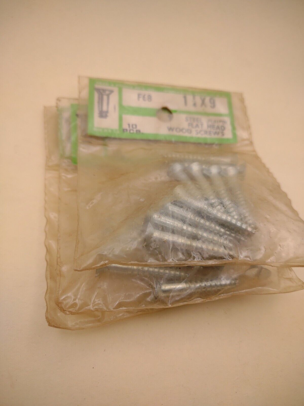 #9 x 1-1/4" Slotted Flat Head Reed & Prince Wood Screws (30pcs) NOS Lot RP034