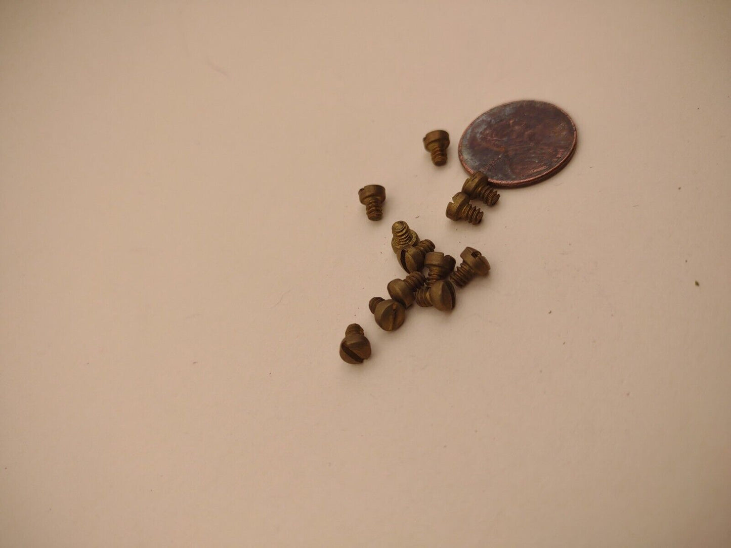 #4-36 x 1/8" NOS Fillister Head Slotted Brass Machine Screws Pack of (12) FIL05