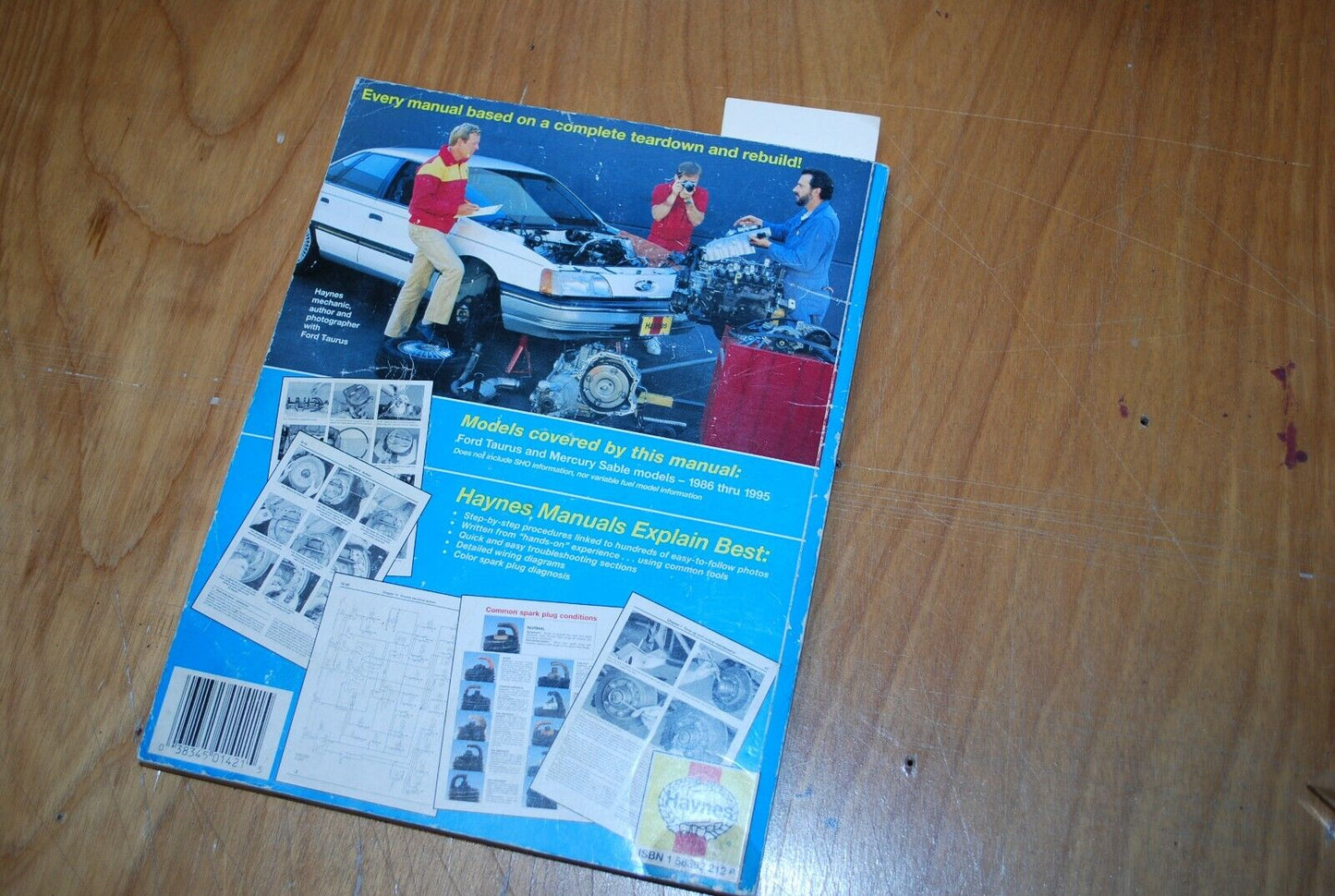 Haynes Repair Manual Guide Ford Mercury Taurus Sable 1986-1995 B045