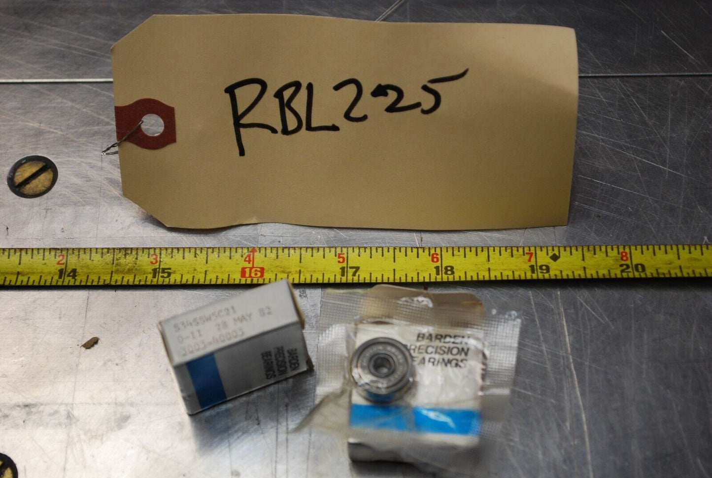 Barden S34SSW5C21 0-11 Ball Bearings - Lot of Qty (2) NOS - RBL225