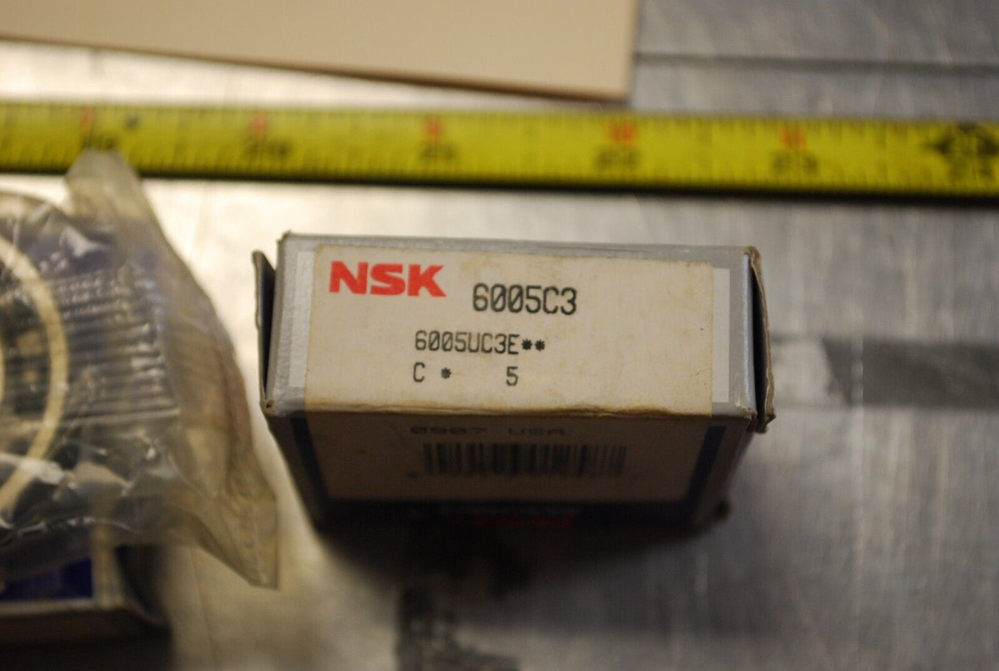 NSK 6005 UC3E Ball Bearings - Lot of Qty (2) NOS - RBL82