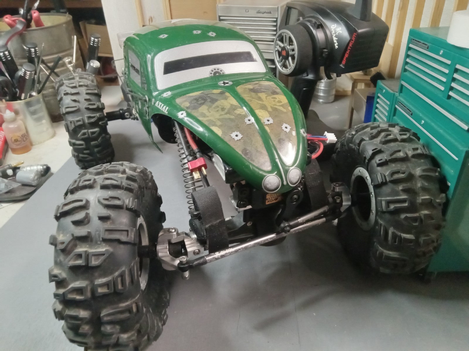 Custom Comp Crawler Axial AX10 Bender SWX Chassis, Dig + Upgrades, Novak Rooster