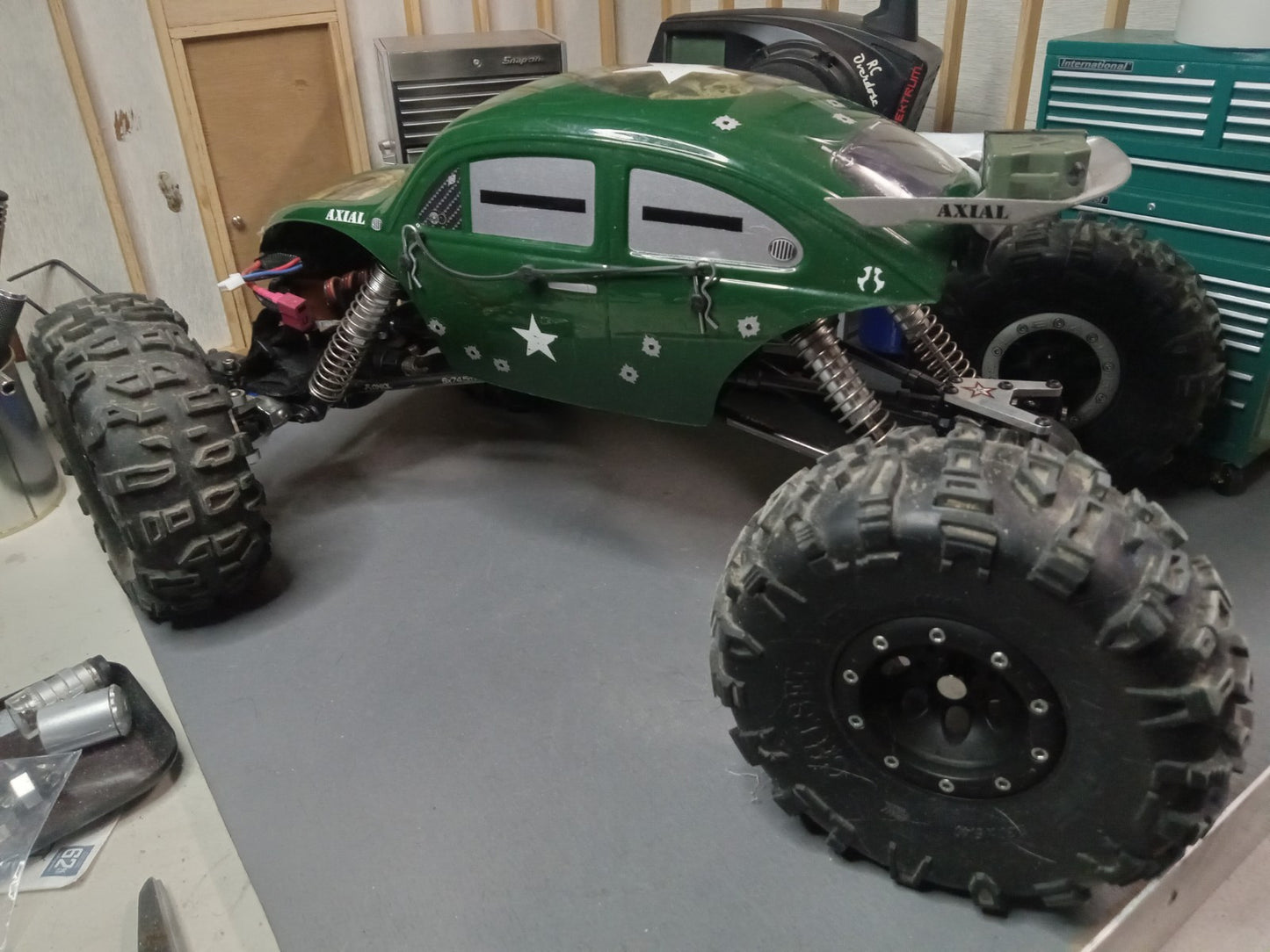 Custom Comp Crawler Axial AX10 Bender SWX Chassis, Dig + Upgrades, Novak Rooster
