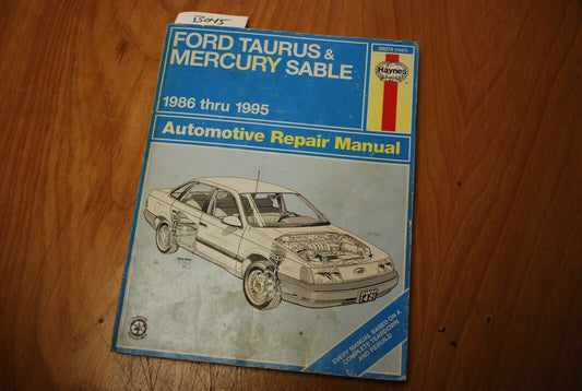 Haynes Repair Manual Guide Ford Mercury Taurus Sable 1986-1995 B045