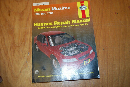 Haynes Repair Manual Guide Nissan Maxima 1993-2004 - B057
