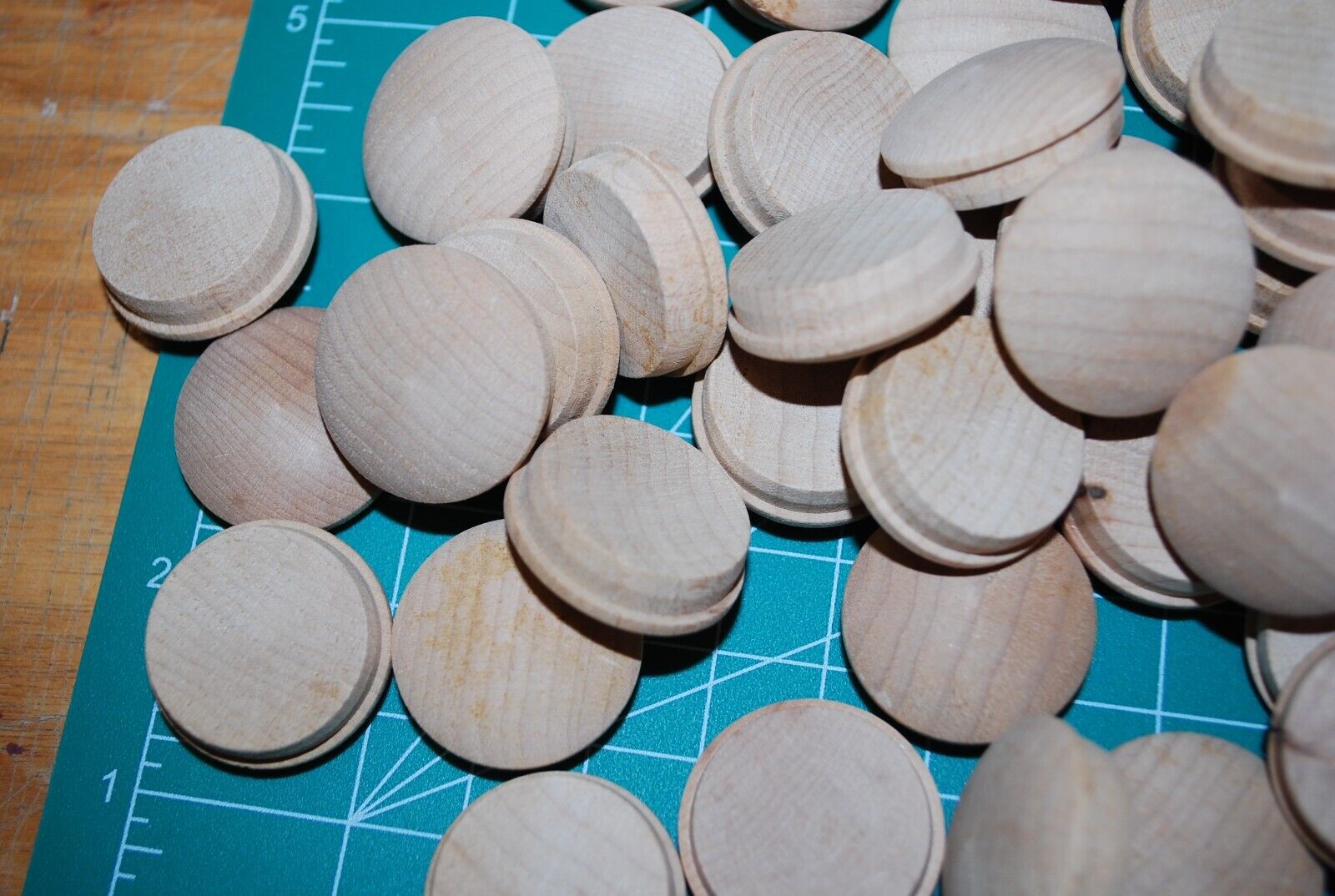 1" Mushroom Top Birch Wood Plugs 50pc Packs - PL02